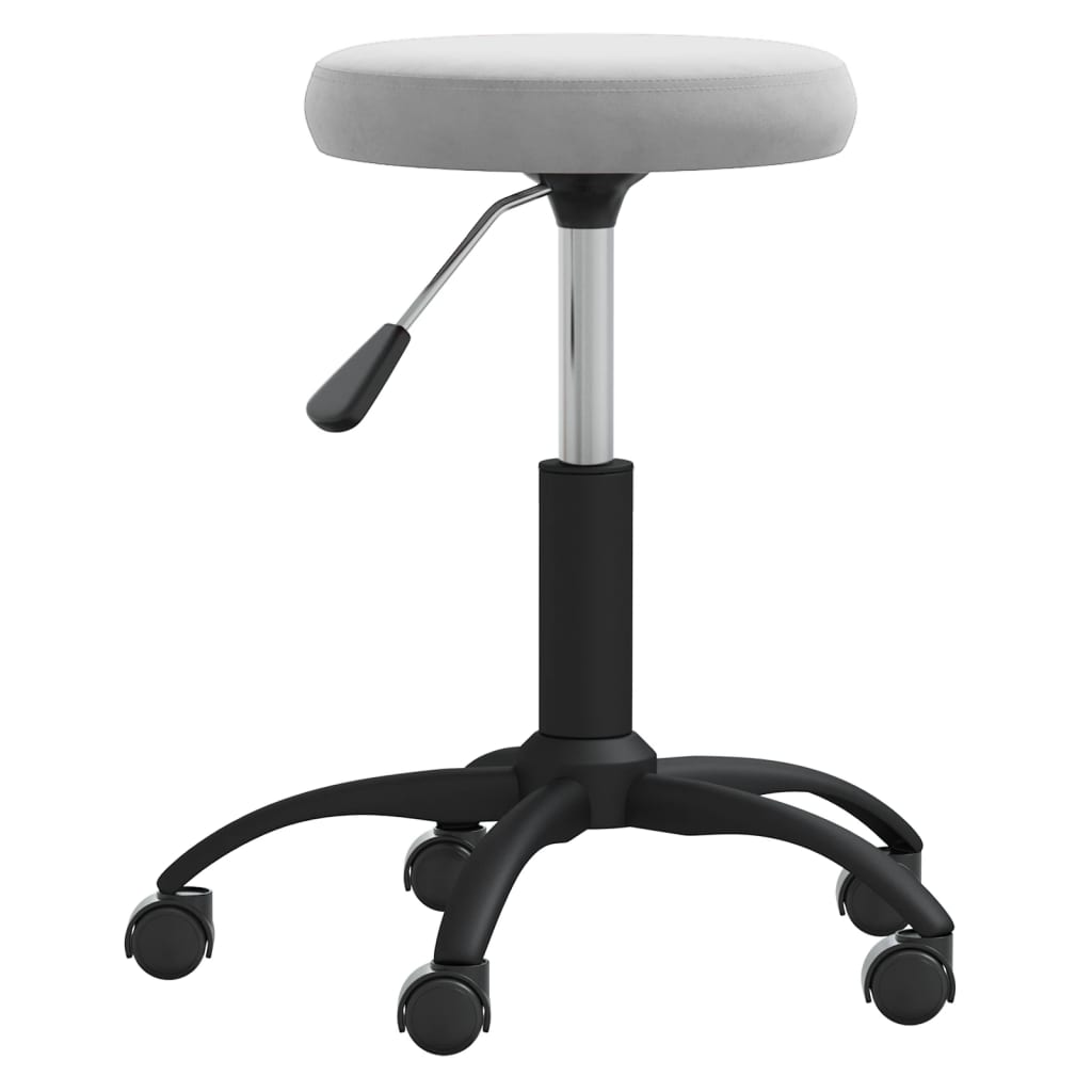 

vidaXL Eetkamerstoelen 4 st fluweel lichtgrijs