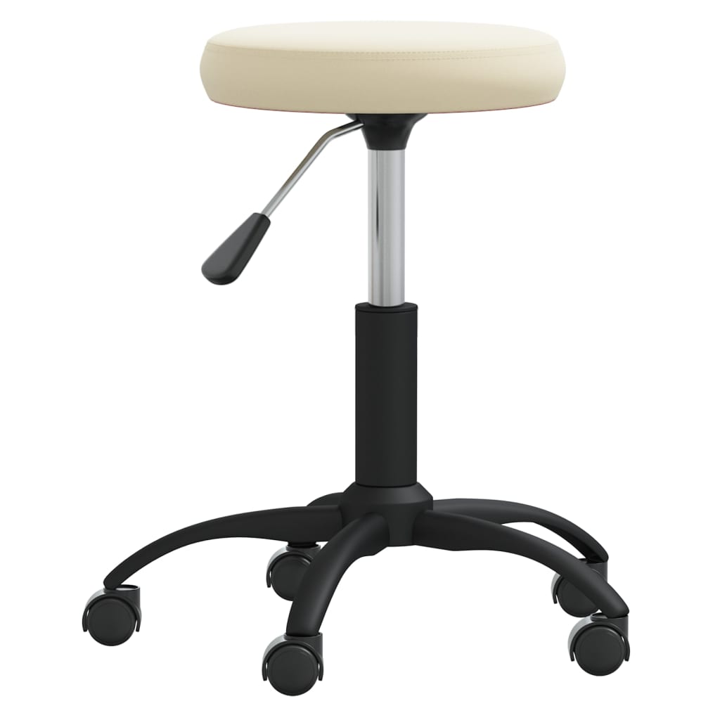 

vidaXL Eetkamerstoelen 6 st fluweel crèmekleurig