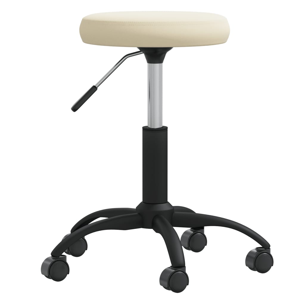 vidaXL Banco de massagens veludo cor creme
