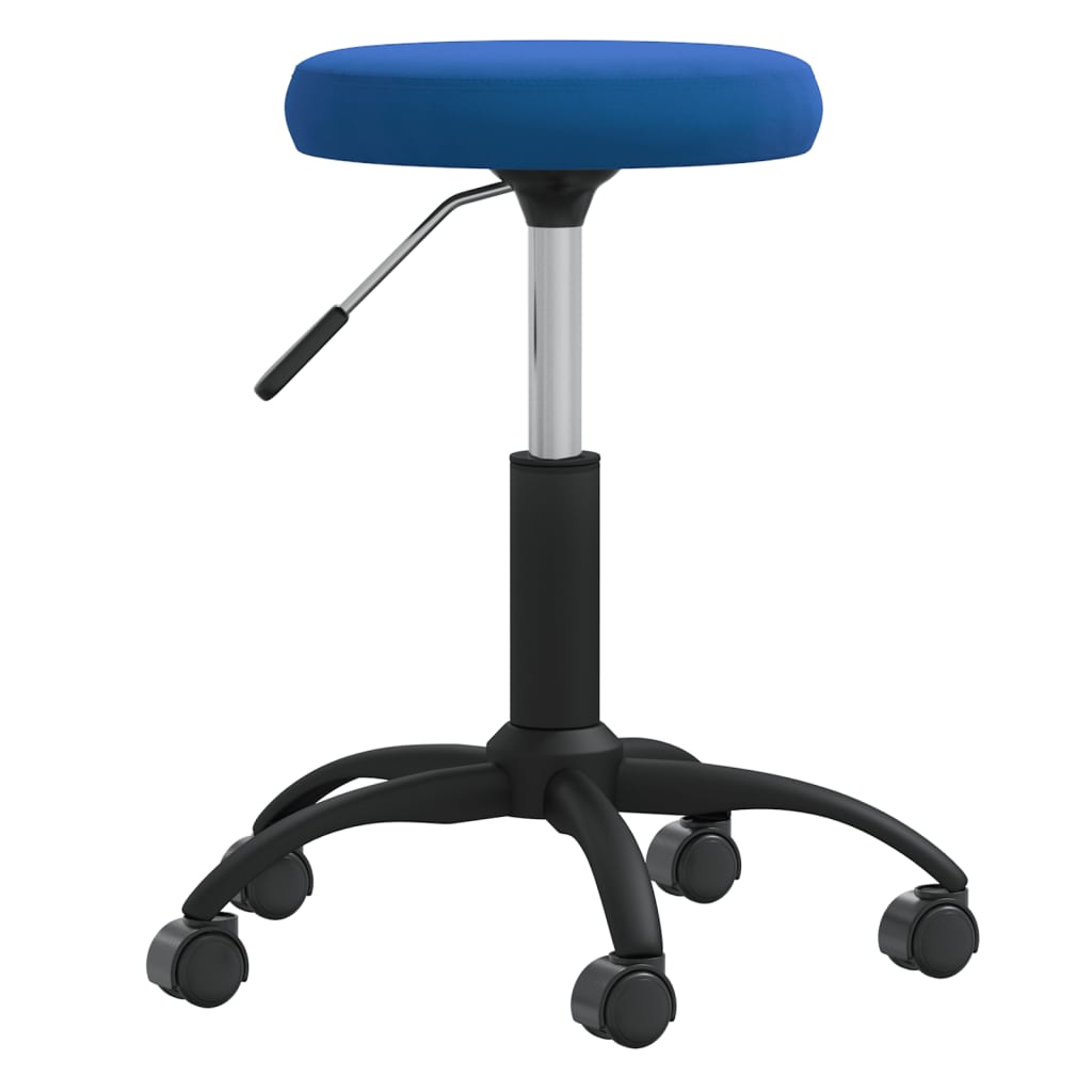 vidaXL Massagehocker Samt Blau