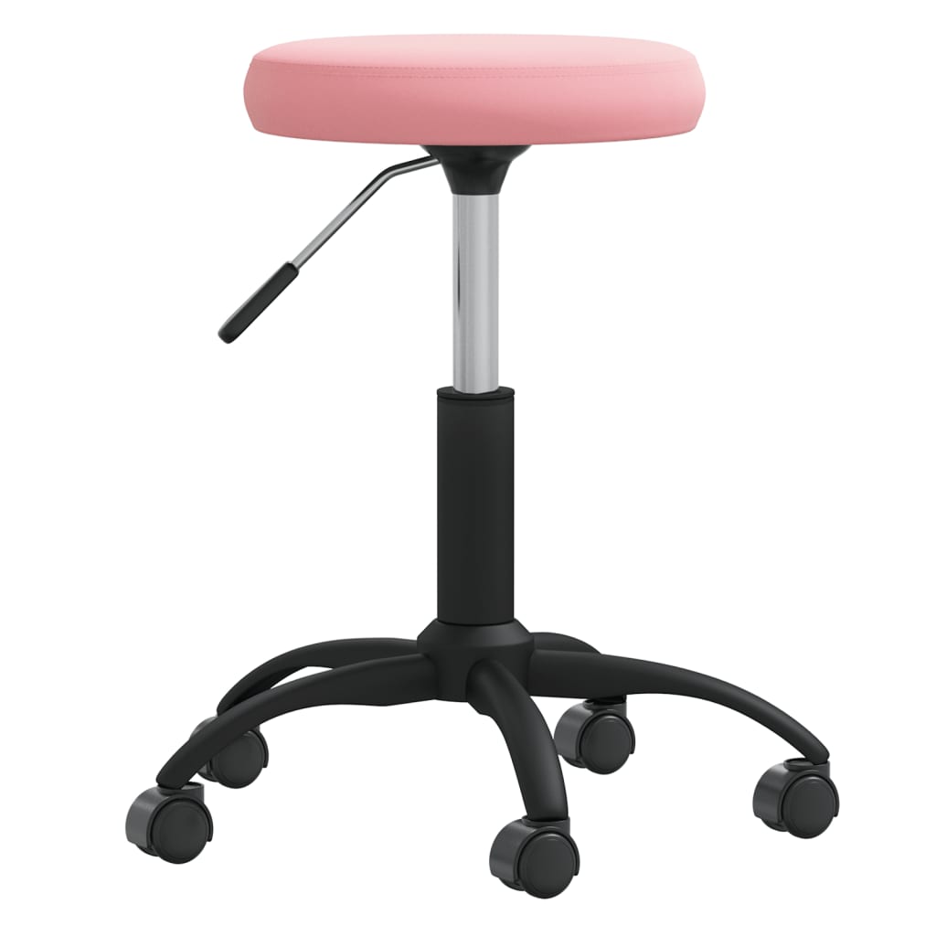 Massagehocker Samt Rosa