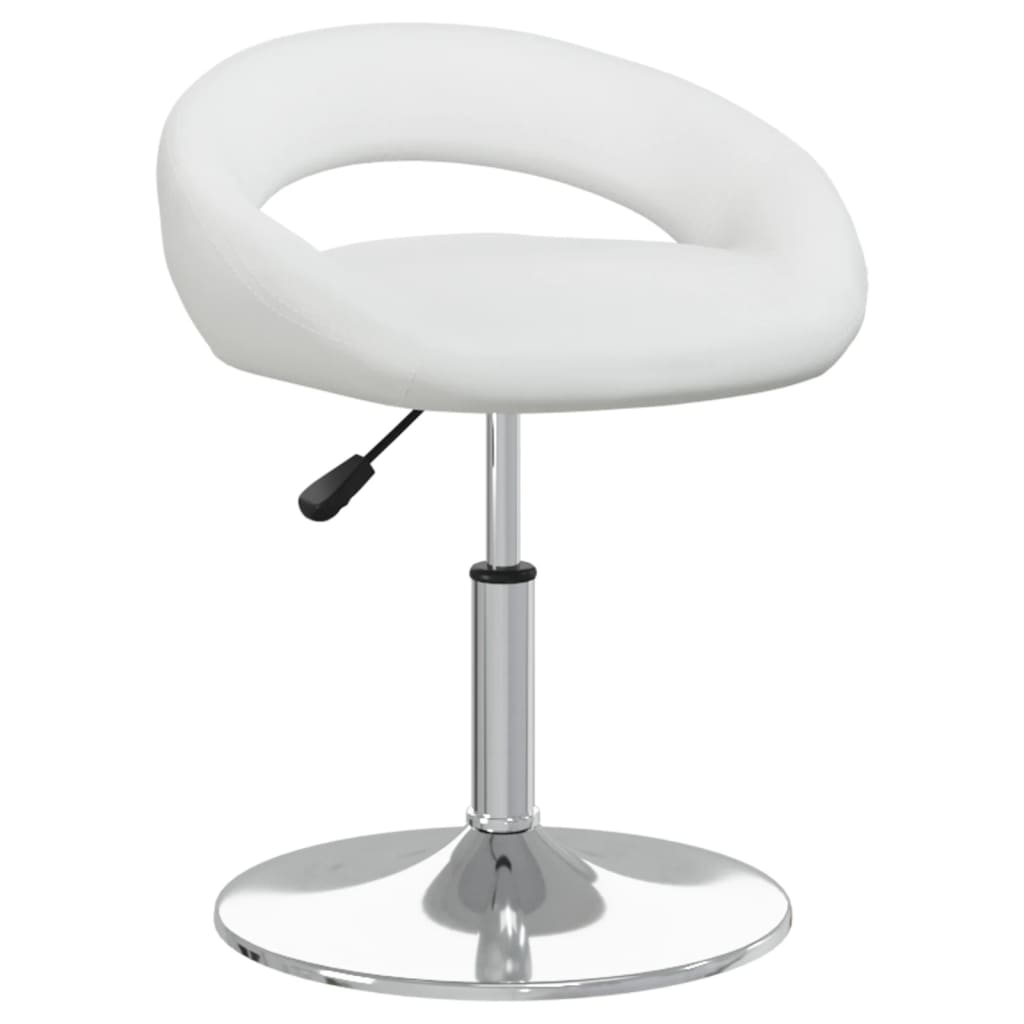 

vidaXL Eetkamerstoelen draaibaar 4 st kunstleer wit