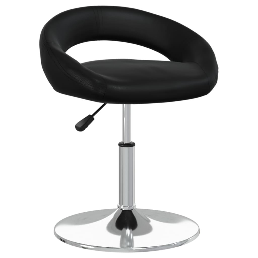 

vidaXL Eetkamerstoelen draaibaar 6 st kunstleer zwart