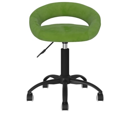 vidaXL Sillas de comedor giratorias 4 unidades terciopelo verde claro