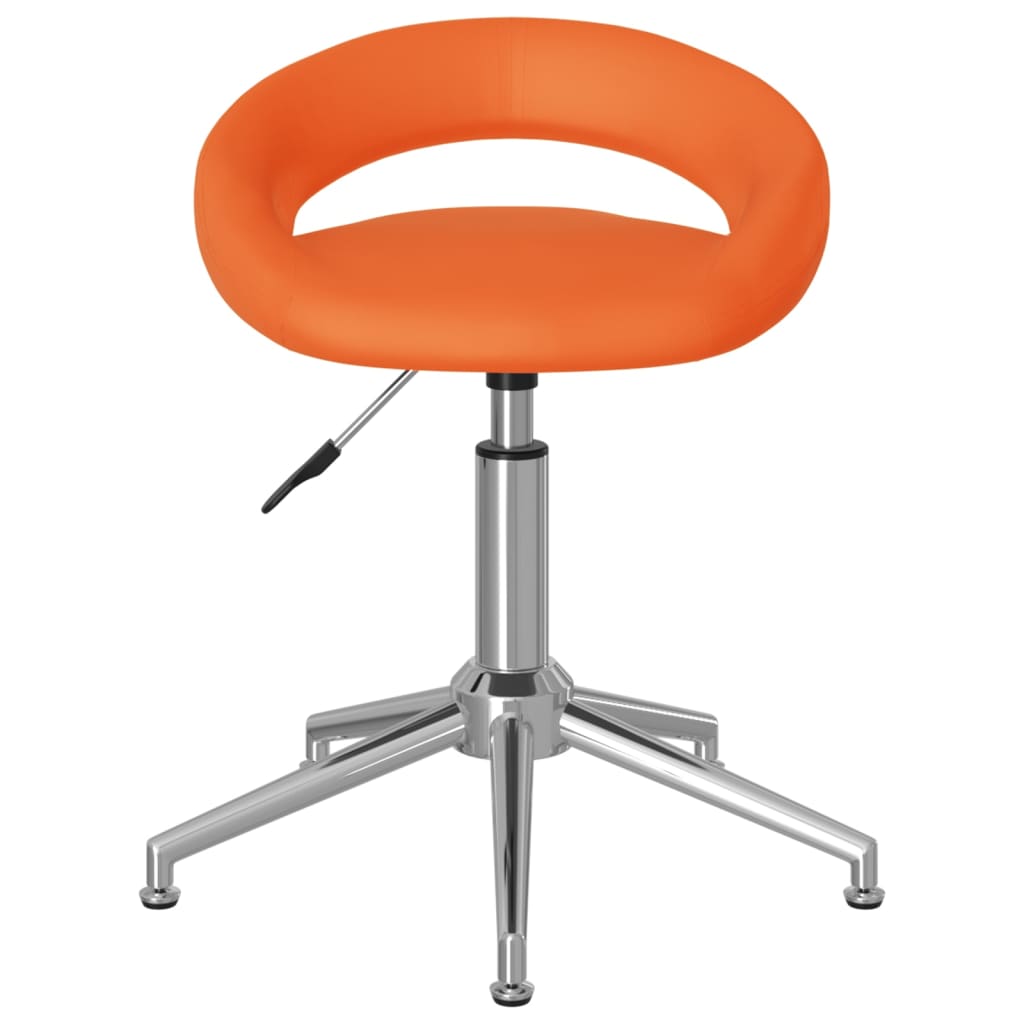 

vidaXL Eetkamerstoelen draaibaar 4 st kunstleer oranje