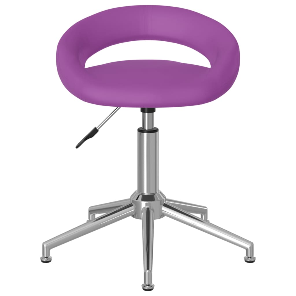 

vidaXL Eetkamerstoelen draaibaar 4 st kunstleer paars