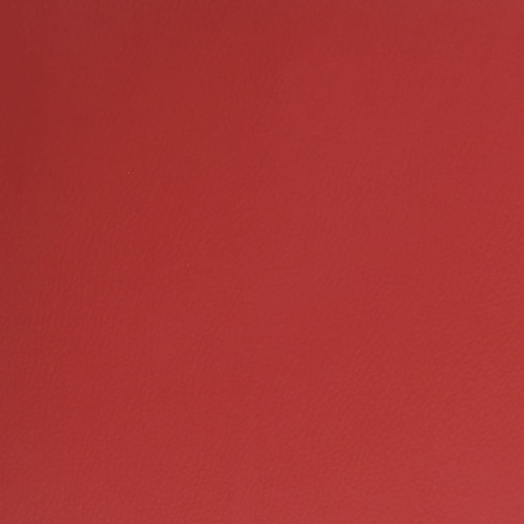 Scaune de bucătărie pivotante, 6 buc., roșu vin piele ecologică