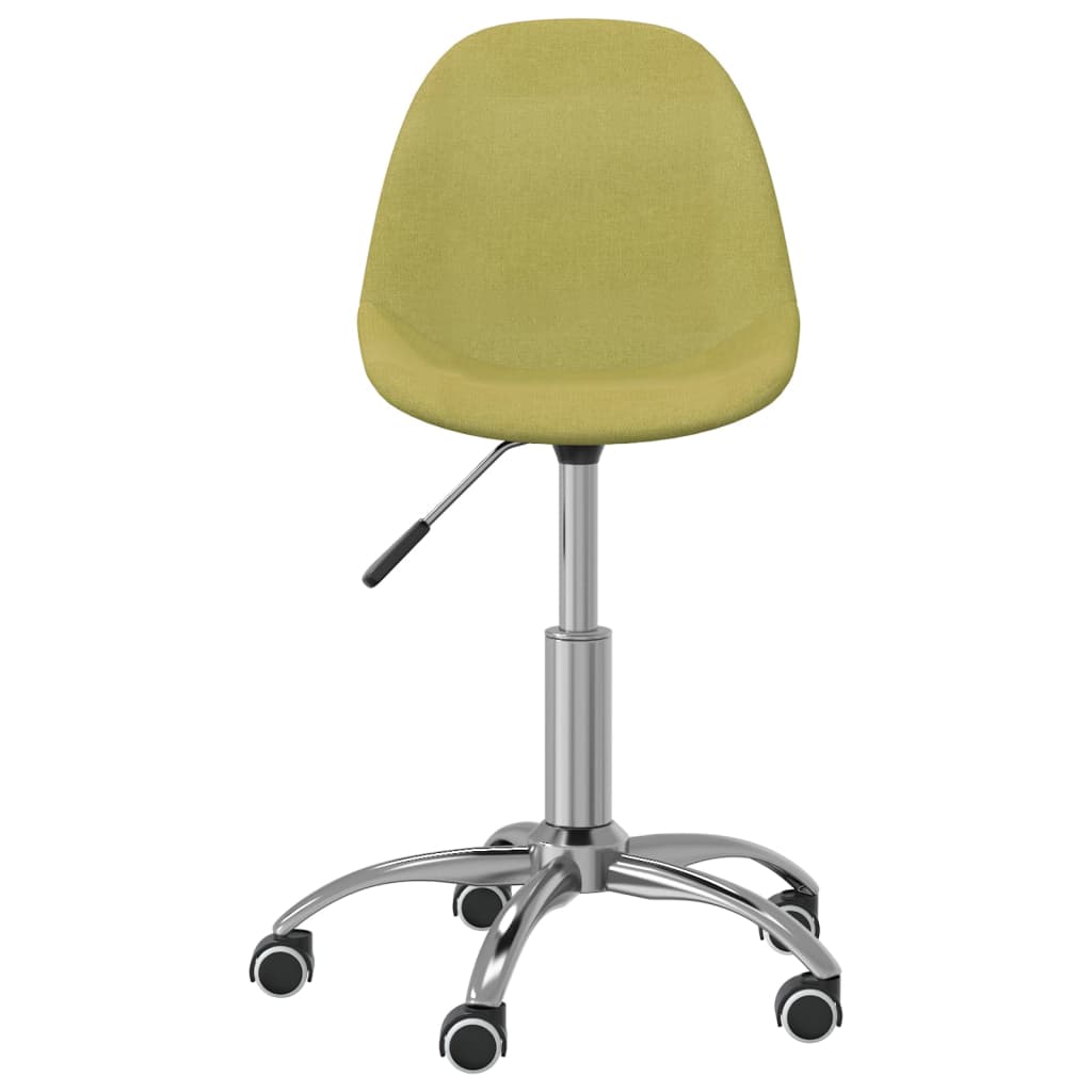 

vidaXL Eetkamerstoelen draaibaar 4 st stof groen