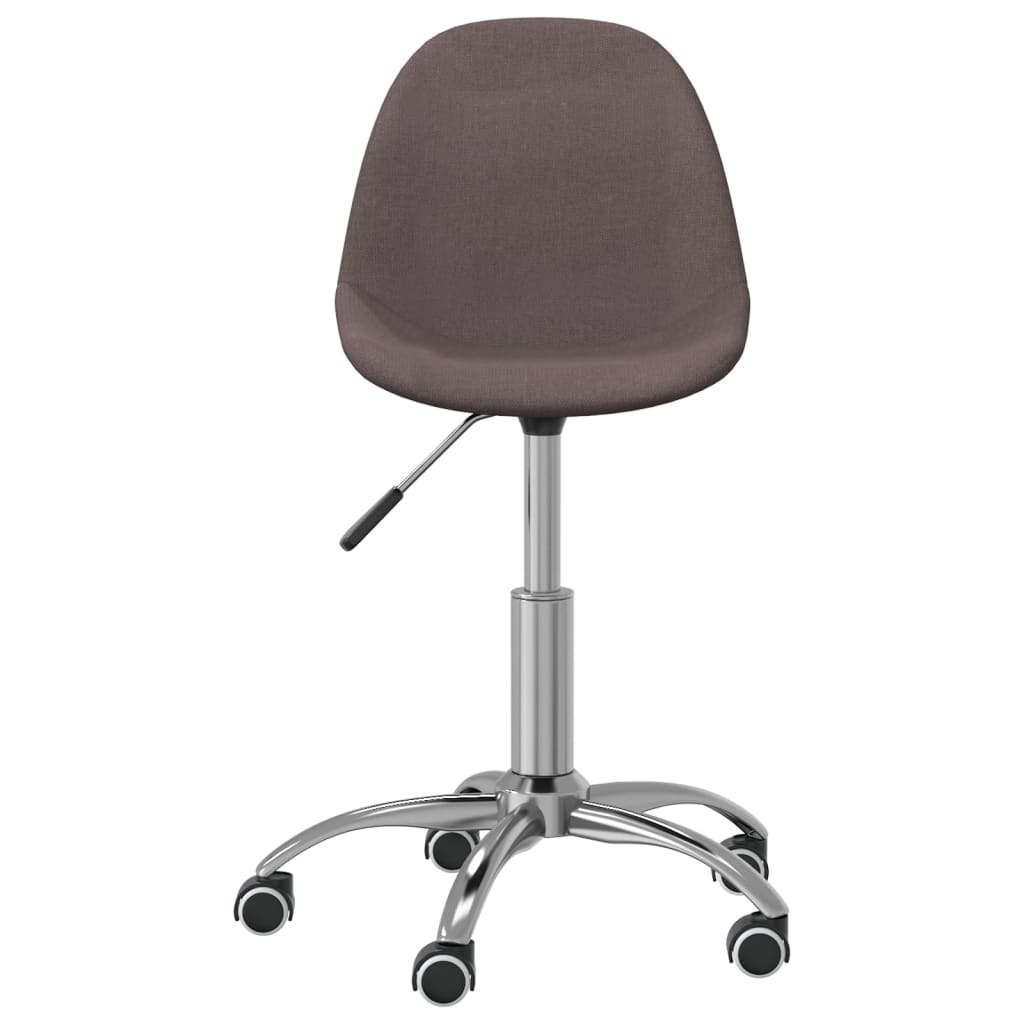 

vidaXL Eetkamerstoelen draaibaar 4 st stof taupe