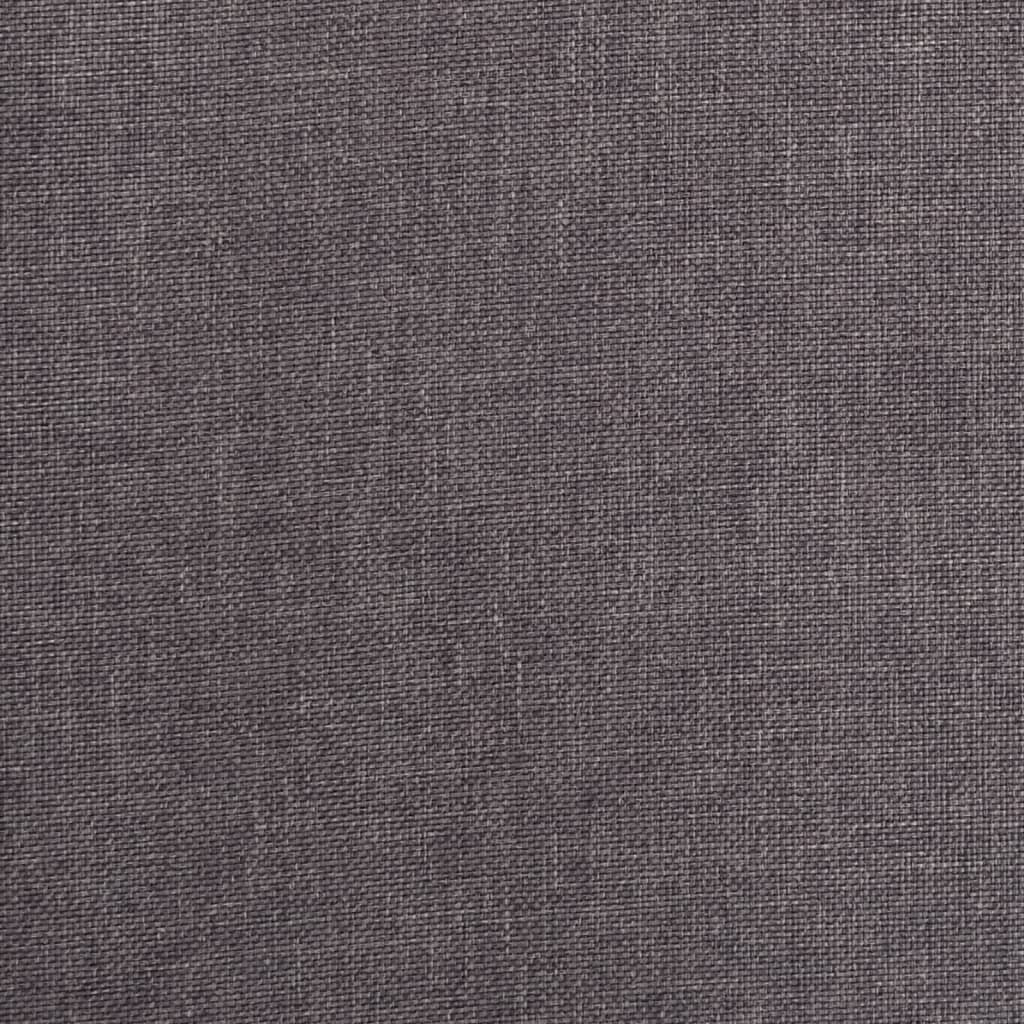 Scaune de sufragerie pivotante, 6 buc., gri taupe, textil