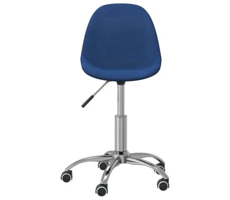 vidaXL Chaise pivotante de salle à manger Bleu Tissu