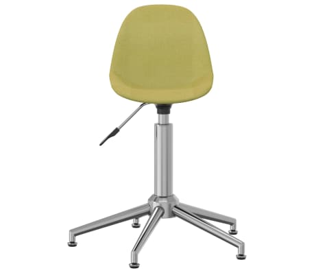 vidaXL Sillas de comedor giratorias 4 unidades tela verde