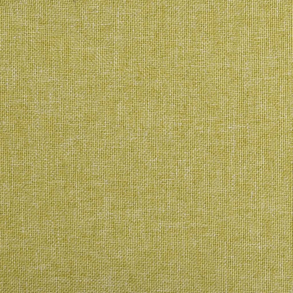 Scaune de bucătărie pivotante, 6 buc., verde, material textil