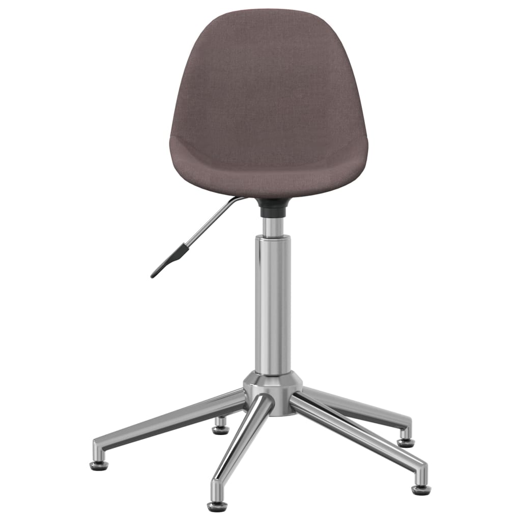 

vidaXL Eetkamerstoelen draaibaar 6 st stof taupe