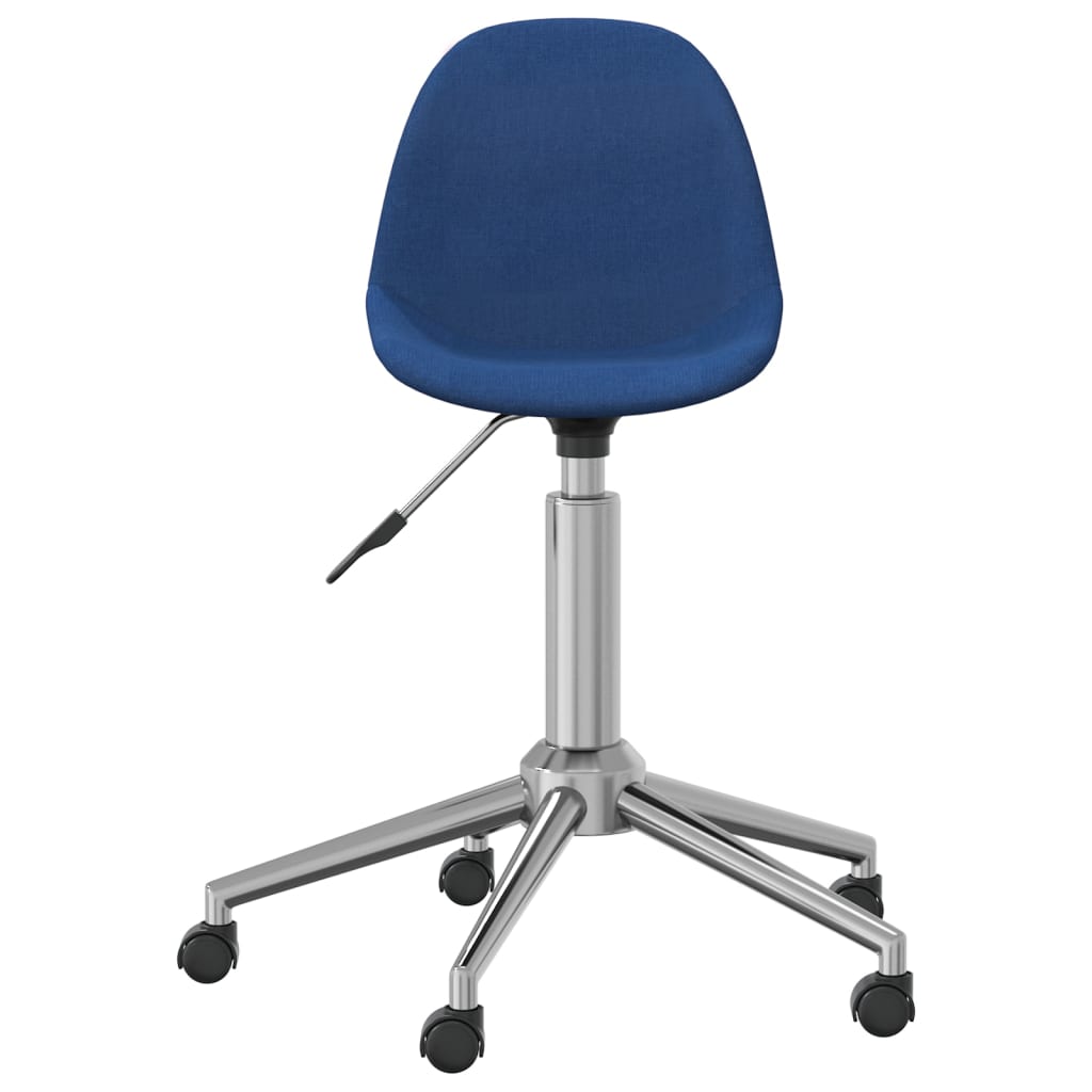 

vidaXL Eetkamerstoelen draaibaar 4 st stof blauw