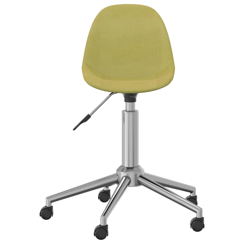 

vidaXL Eetkamerstoelen draaibaar 4 st stof groen