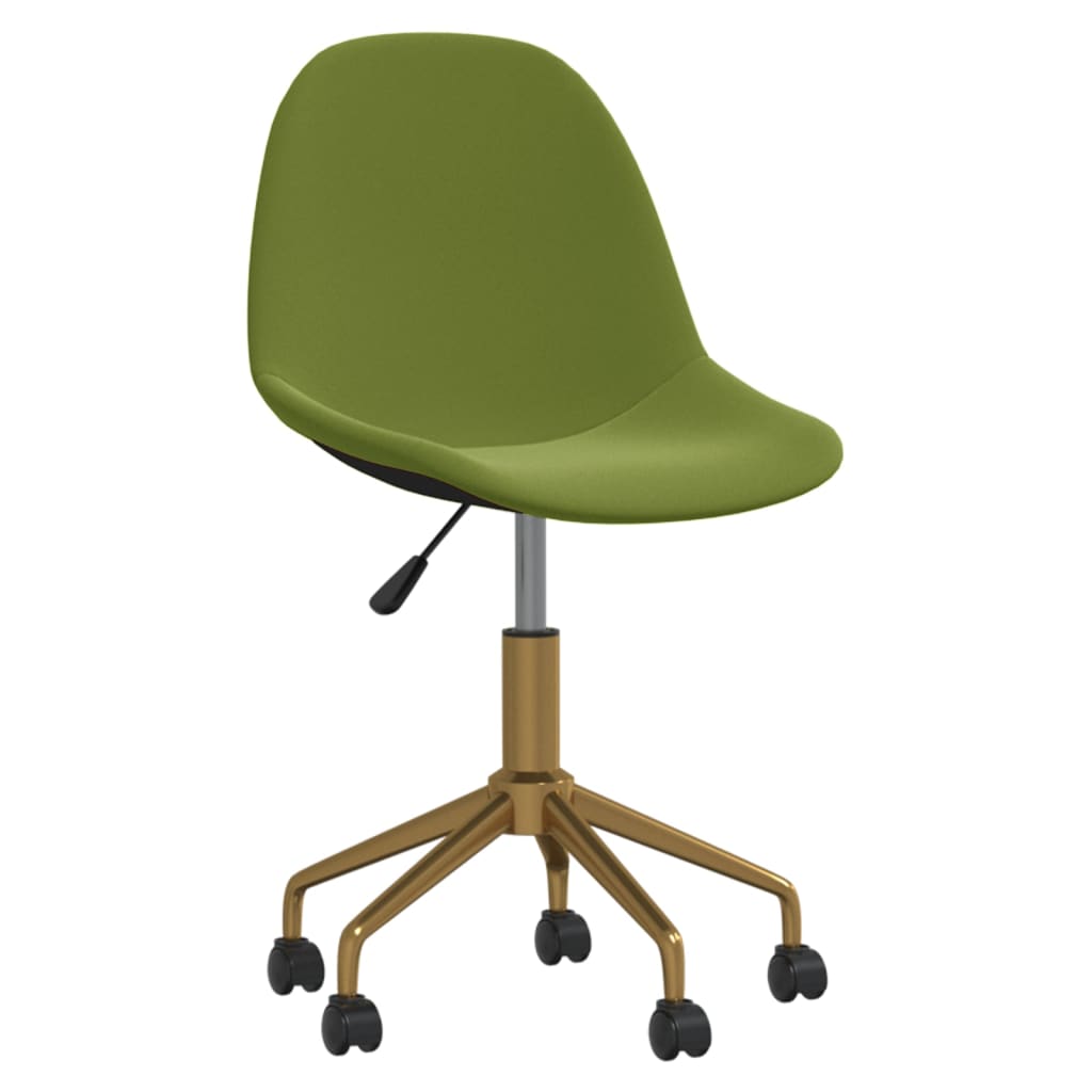 vidaXL Chaises pivotantes à manger lot de 4 Vert clair Velours