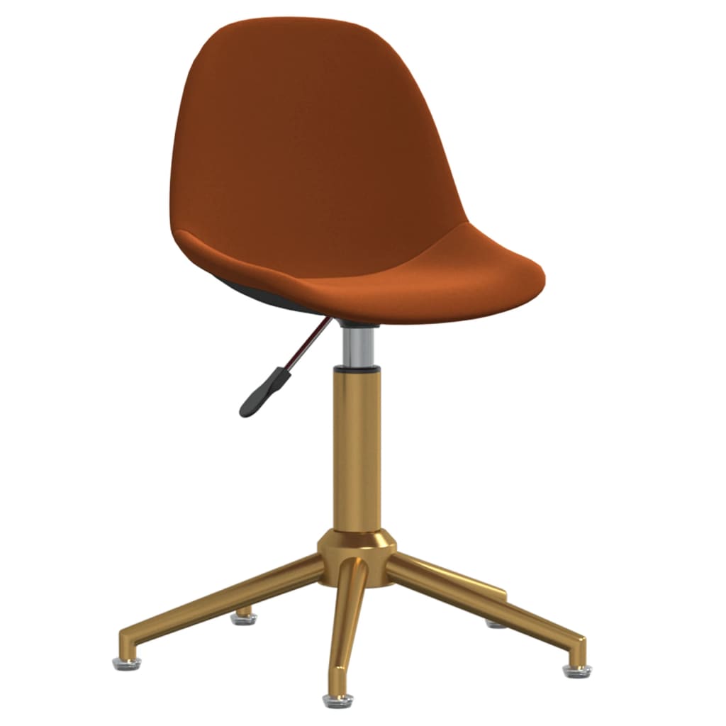 

vidaXL Eetkamerstoelen draaibaar 4 st fluweel bruin