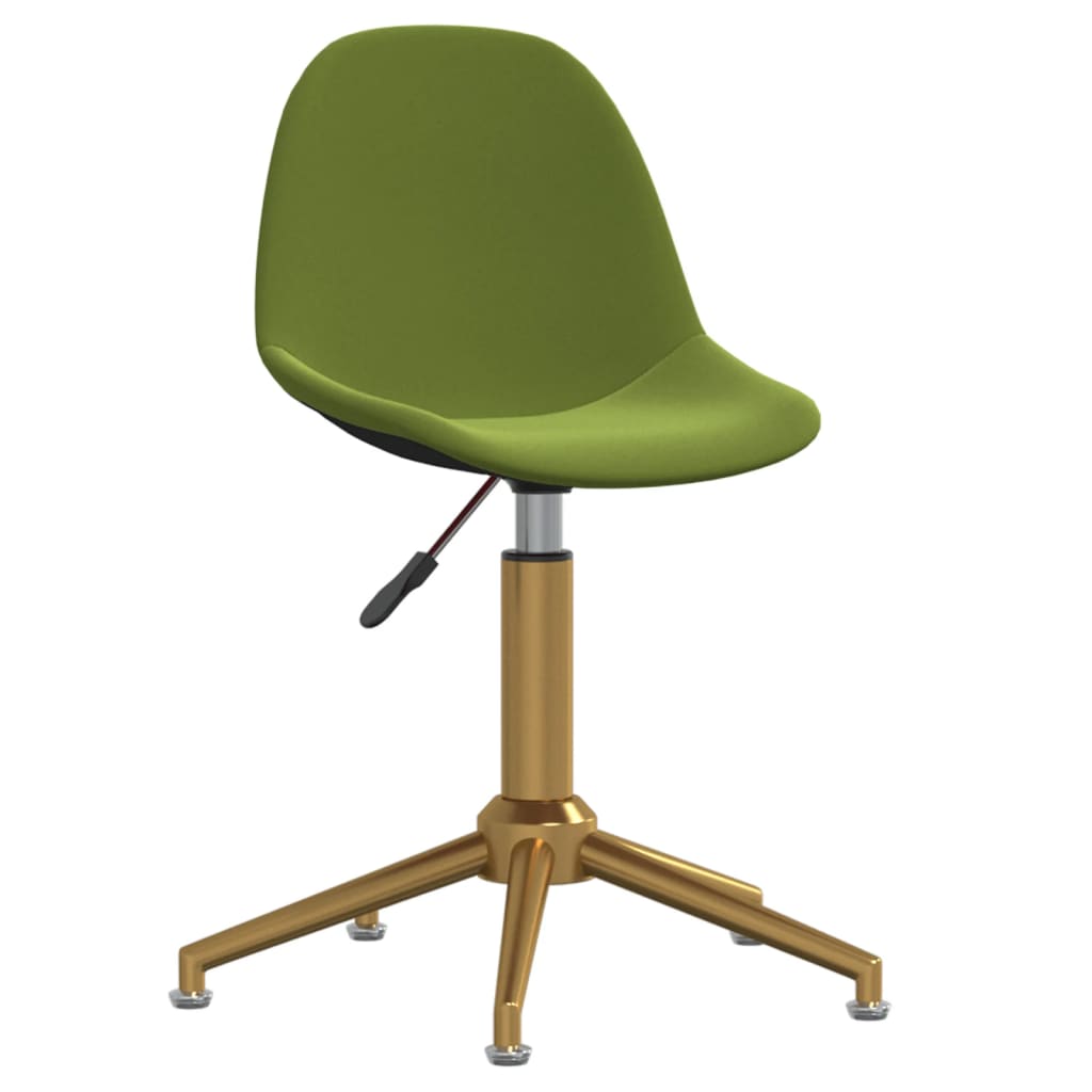 

vidaXL Eetkamerstoelen draaibaar 4 st fluweel lichtgroen