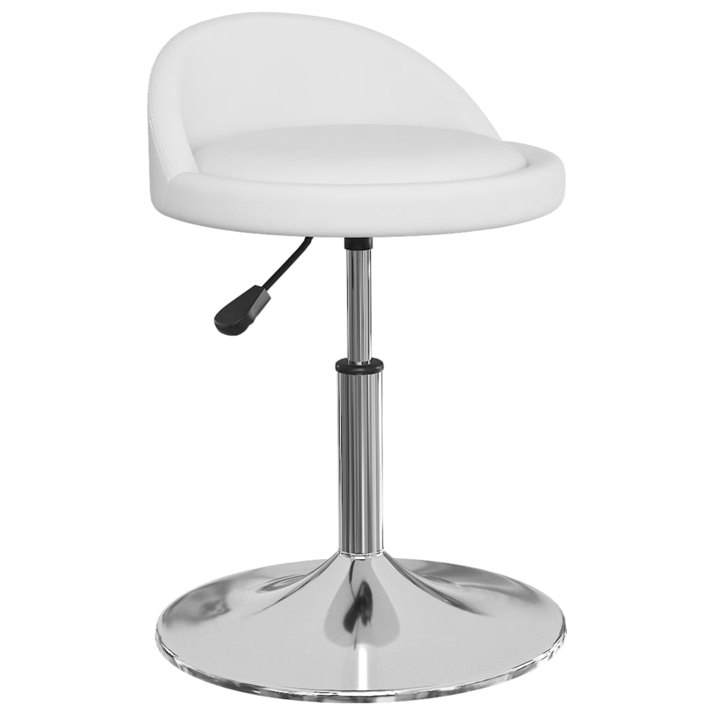 

vidaXL Eetkamerstoelen draaibaar 4 st kunstleer wit