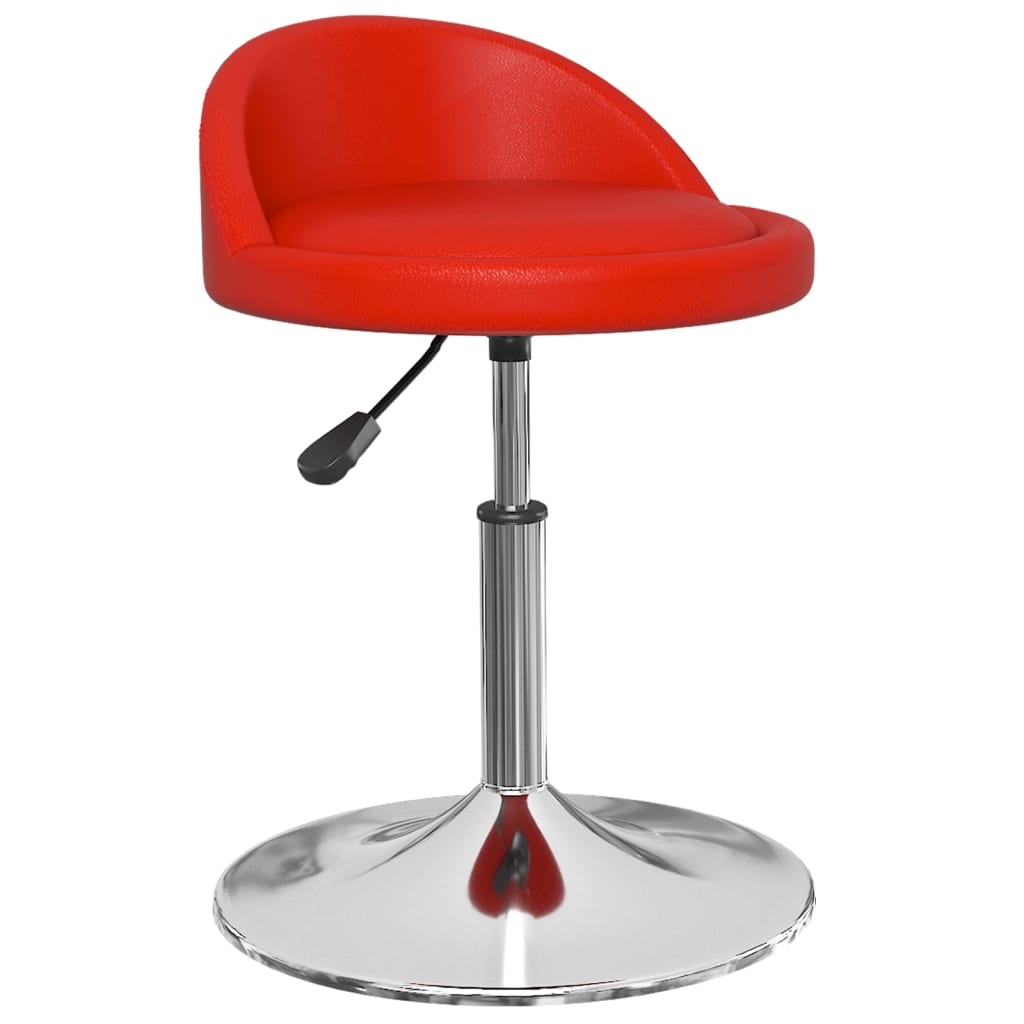 

vidaXL Eetkamerstoelen draaibaar 4 st kunstleer rood