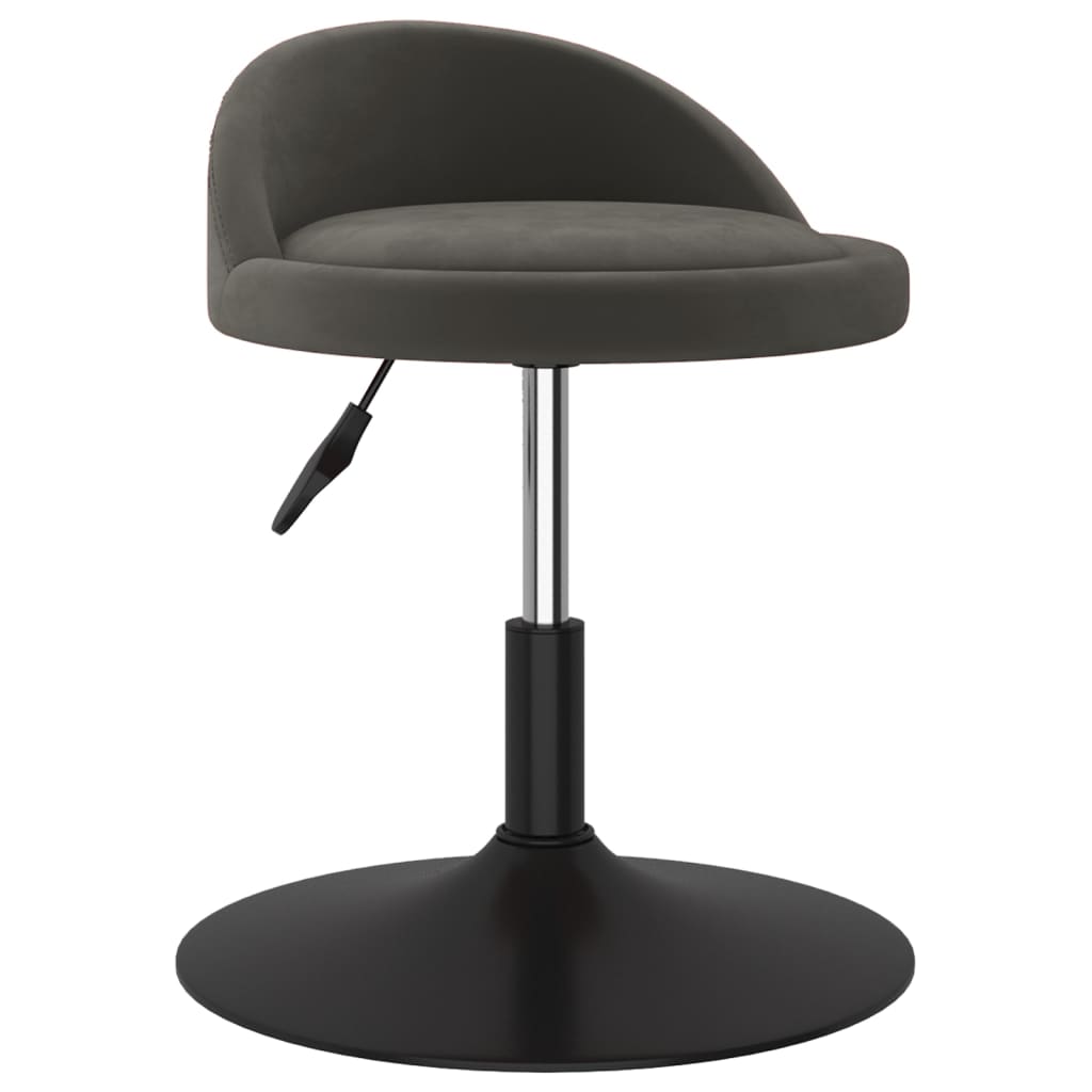 

vidaXL Eetkamerstoelen draaibaar 4 st fluweel donkergrijs