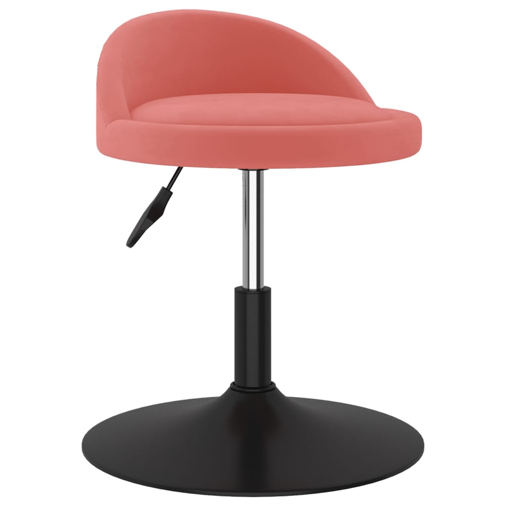 

vidaXL Eetkamerstoelen draaibaar 4 st fluweel roze