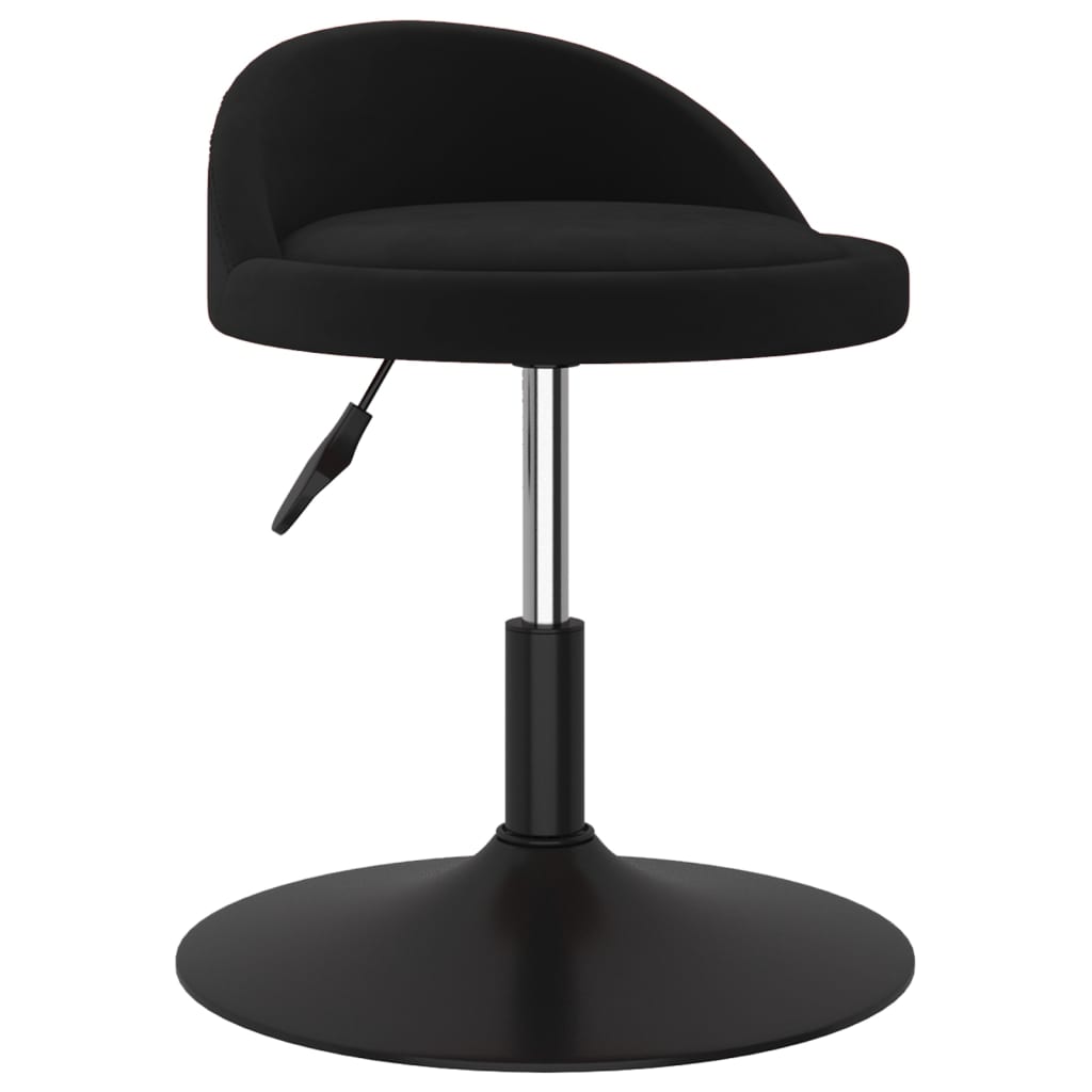 

vidaXL Eetkamerstoelen draaibaar 6 st fluweel zwart