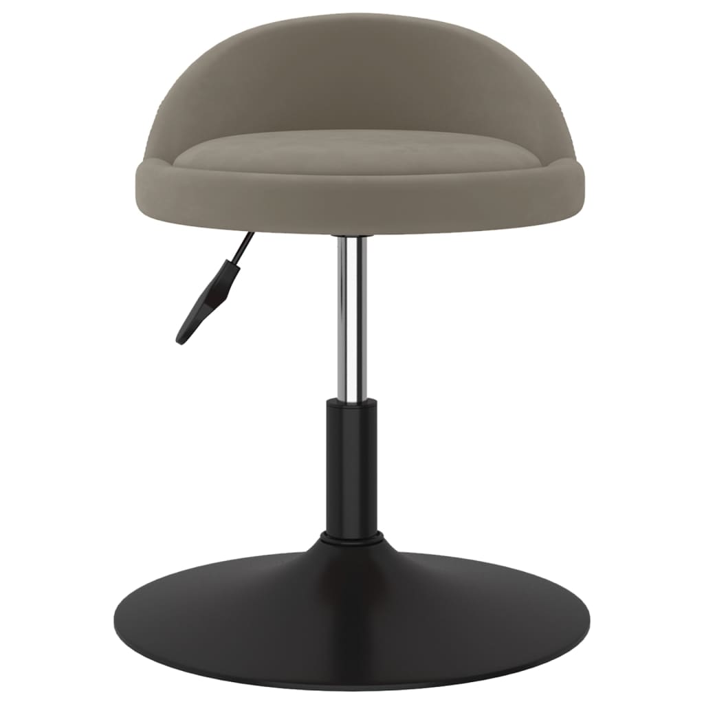 

vidaXL Barkruk fluweel lichtgrijs
