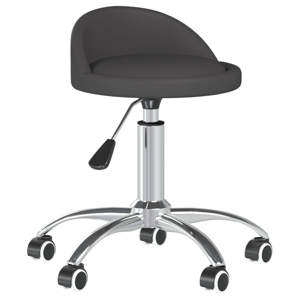 

vidaXL Eetkamerstoelen draaibaar 4 st kunstleer grijs