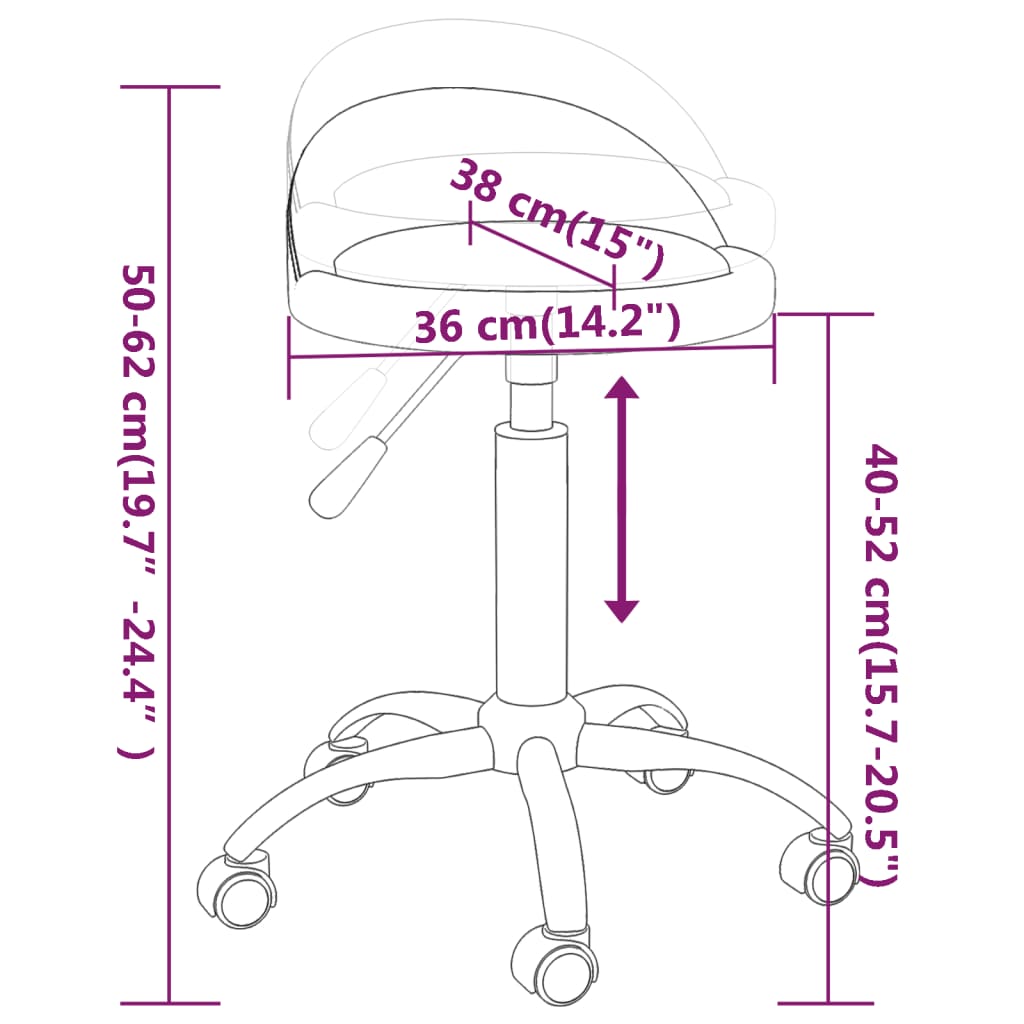 Otočné jídelní židle 4 ks šedé umělá kůže