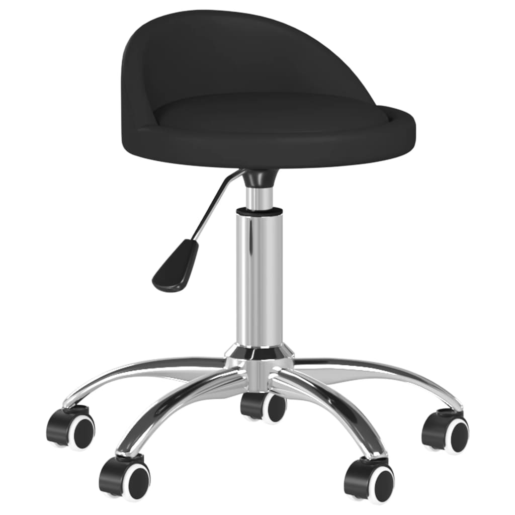 

vidaXL Eetkamerstoelen draaibaar 6 st kunstleer zwart