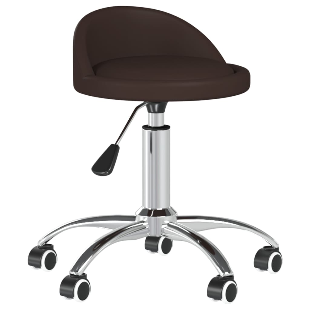 

vidaXL Eetkamerstoelen draaibaar 6 st kunstleer bruin