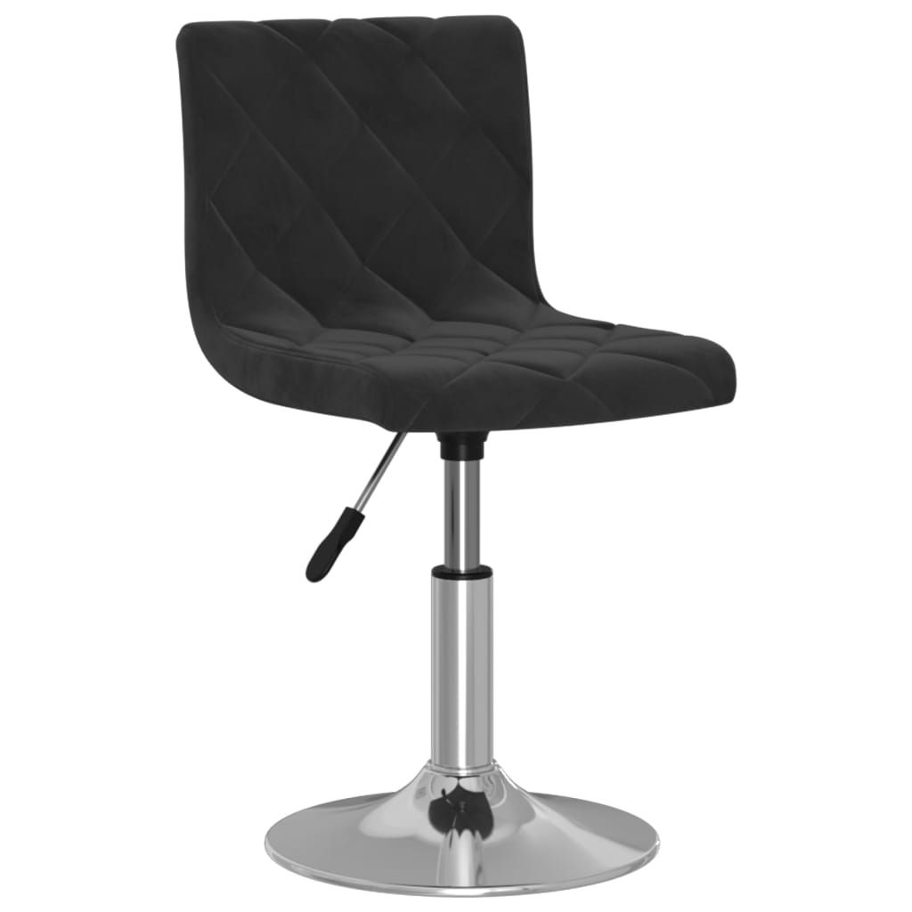 

vidaXL Eetkamerstoelen draaibaar 4 st fluweel zwart