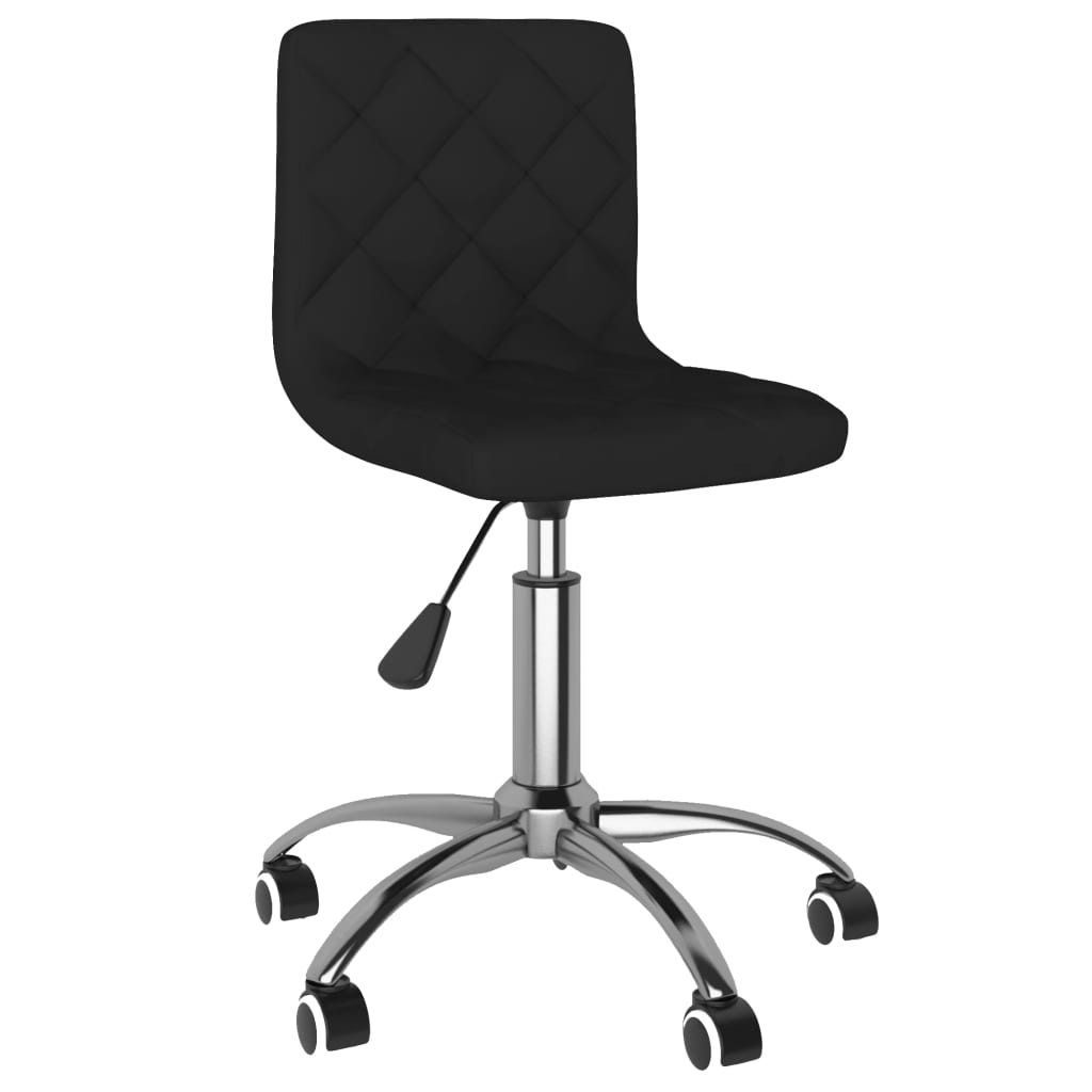 

vidaXL Eetkamerstoelen draaibaar 4 st fluweel zwart