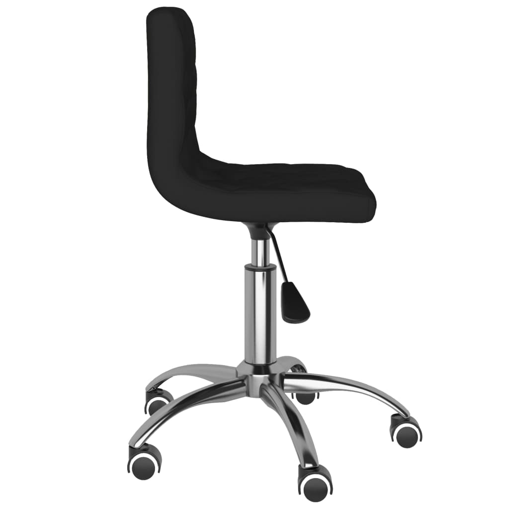 fekete bársony forgó irodaszék