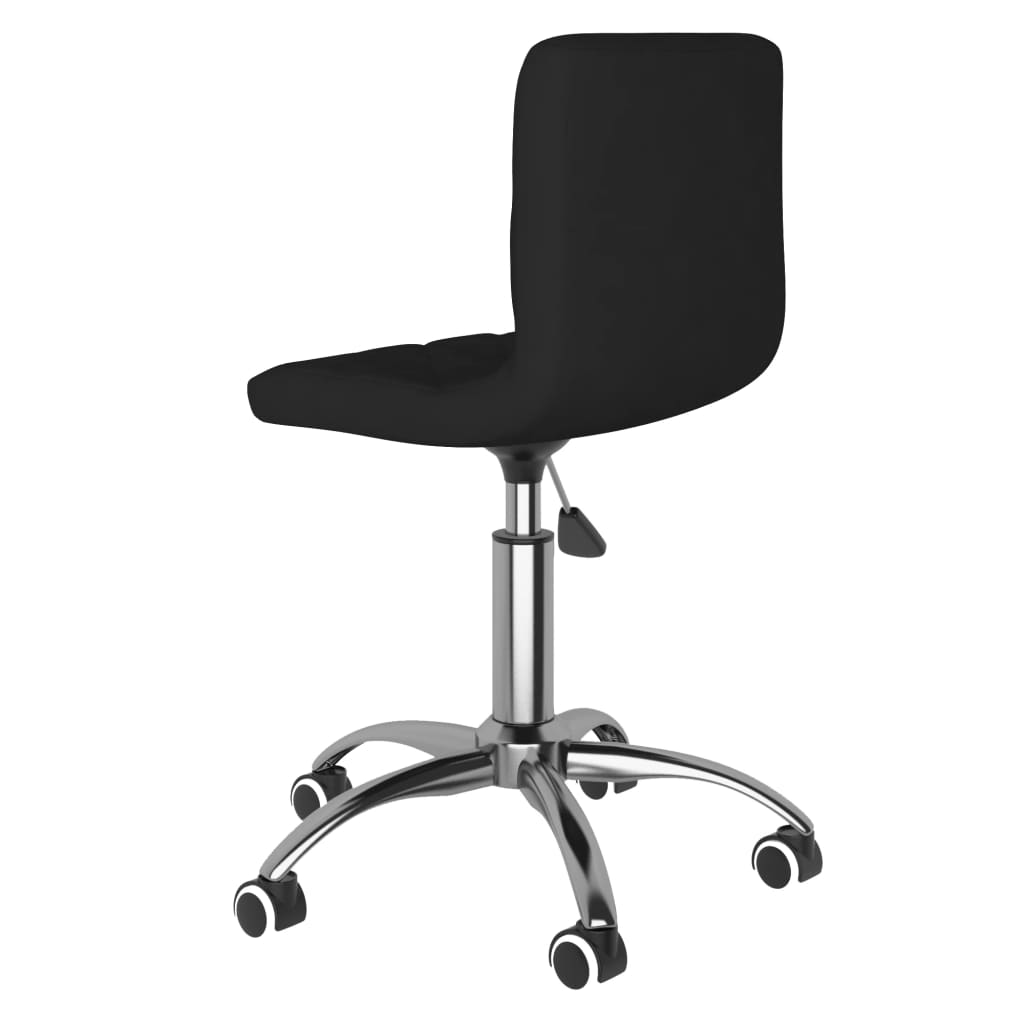 fekete bársony forgó irodaszék