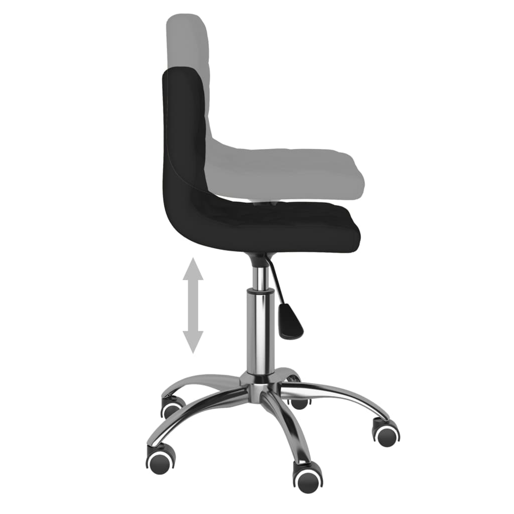 fekete bársony forgó irodaszék