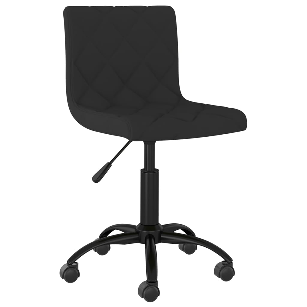 

vidaXL Eetkamerstoelen draaibaar 4 st fluweel zwart