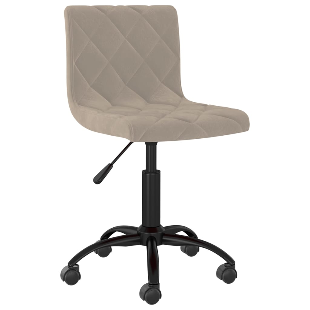 

vidaXL Eetkamerstoelen draaibaar 4 st fluweel lichtgrijs