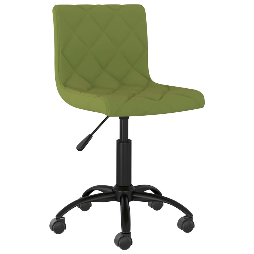 Pasukama biuro kėdė, šviesiai žalios spalvos, aksomas (333766)