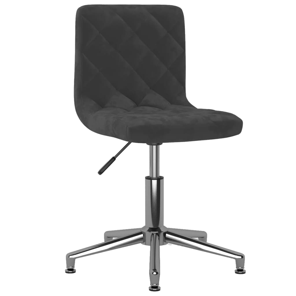 

vidaXL Eetkamerstoelen draaibaar 6 st fluweel zwart