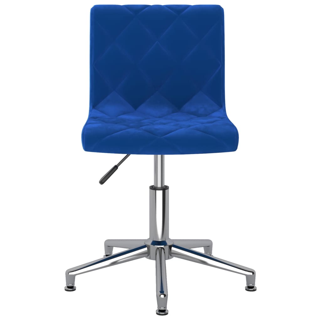 

vidaXL Eetkamerstoel draaibaar fluweel blauw