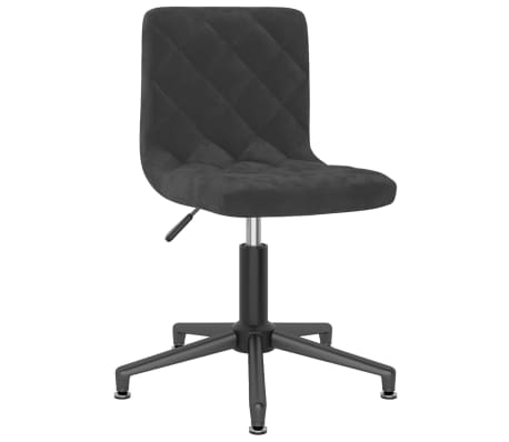 vidaXL Chaises pivotantes à manger lot de 4 noir velours