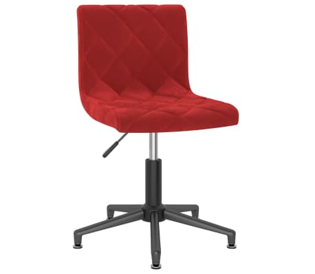 vidaXL Chaises à manger pivotantes lot de 4 rouge bordeaux velours