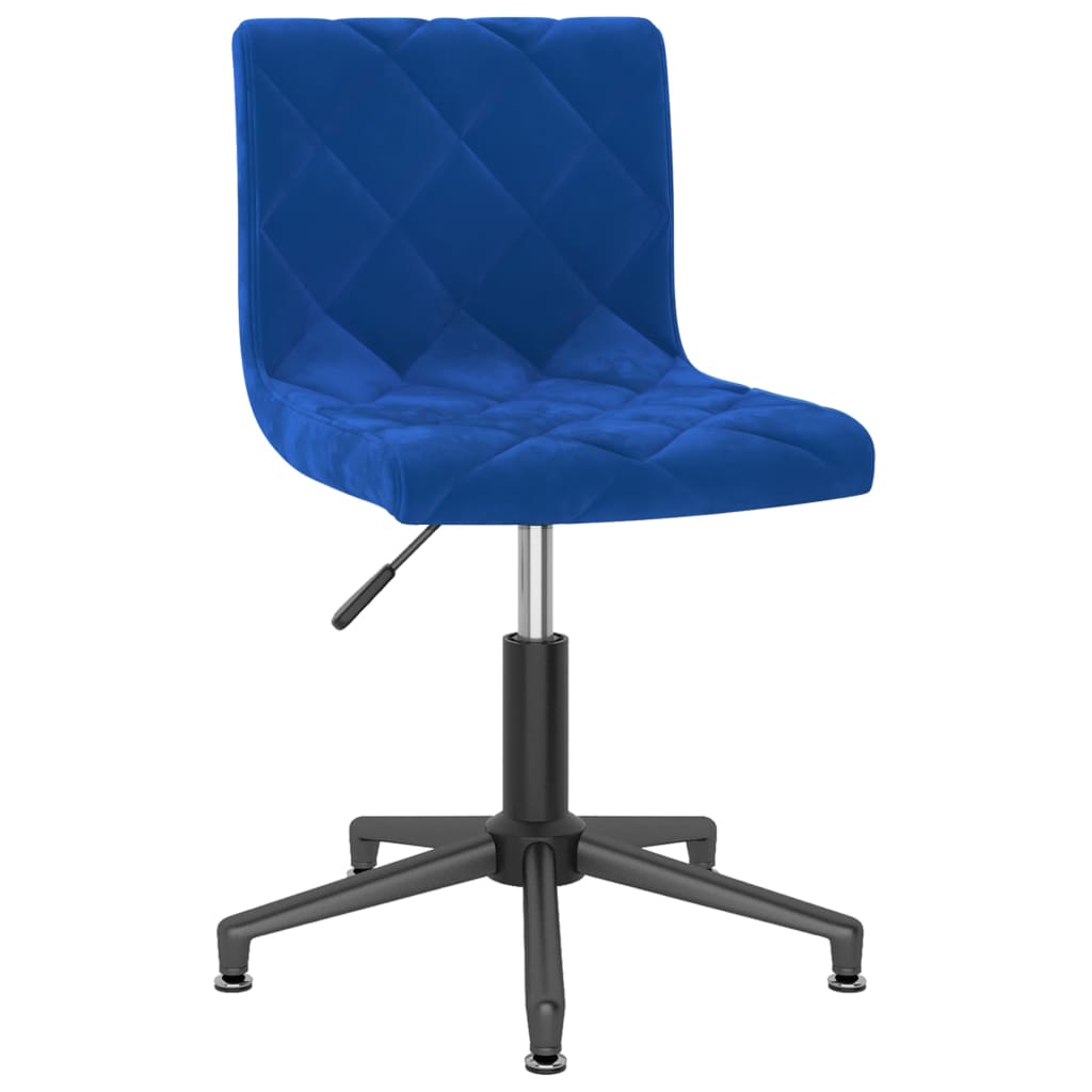 

vidaXL Eetkamerstoelen draaibaar 6 st fluweel blauw