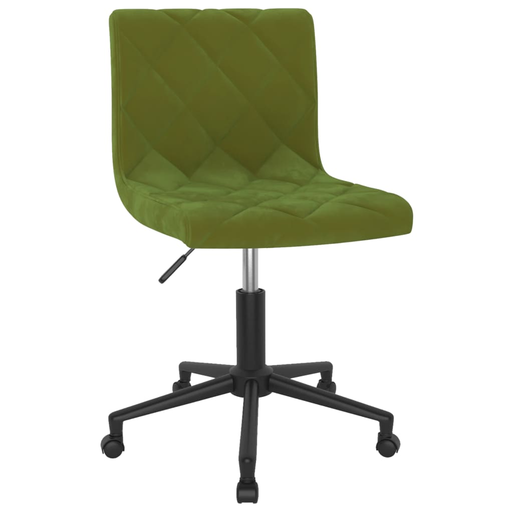 

vidaXL Eetkamerstoelen draaibaar 4 st fluweel lichtgroen