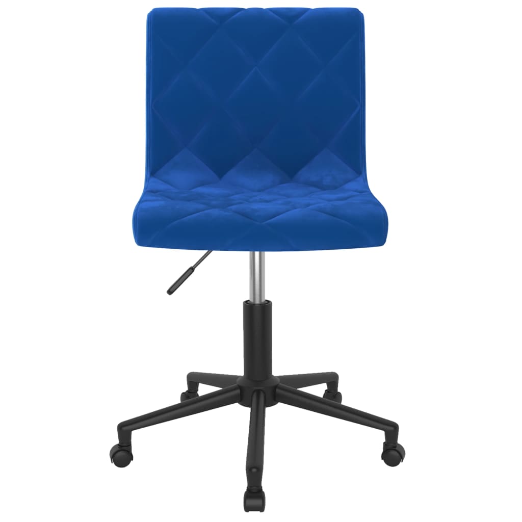

vidaXL Eetkamerstoel draaibaar fluweel blauw