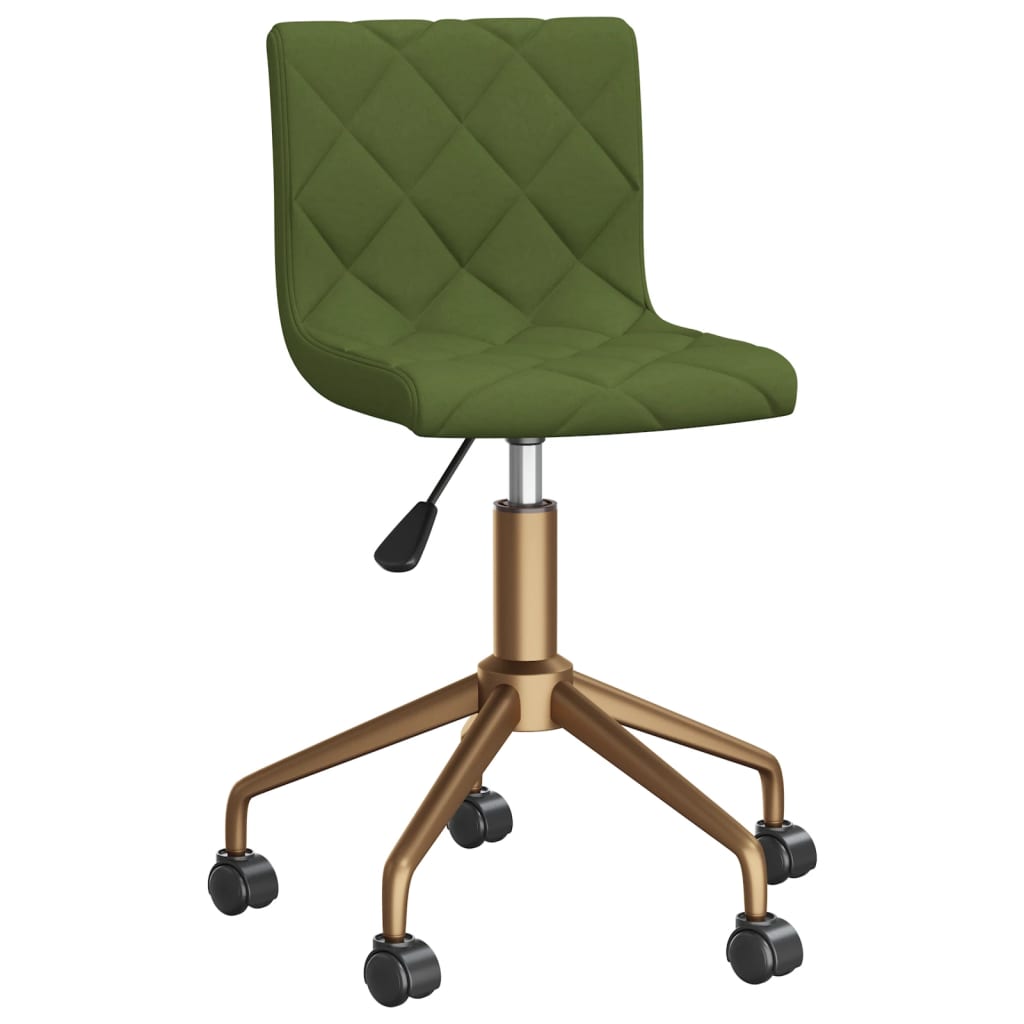 

vidaXL Eetkamerstoelen draaibaar 4 st fluweel lichtgroen