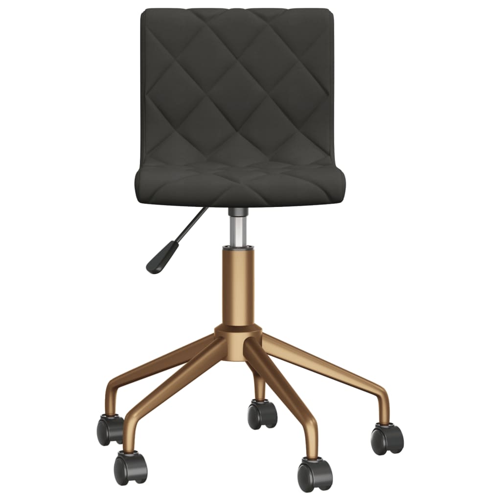 vidaXL Pasukama biuro kėdė, tamsiai pilkos spalvos, aksomas (333875)